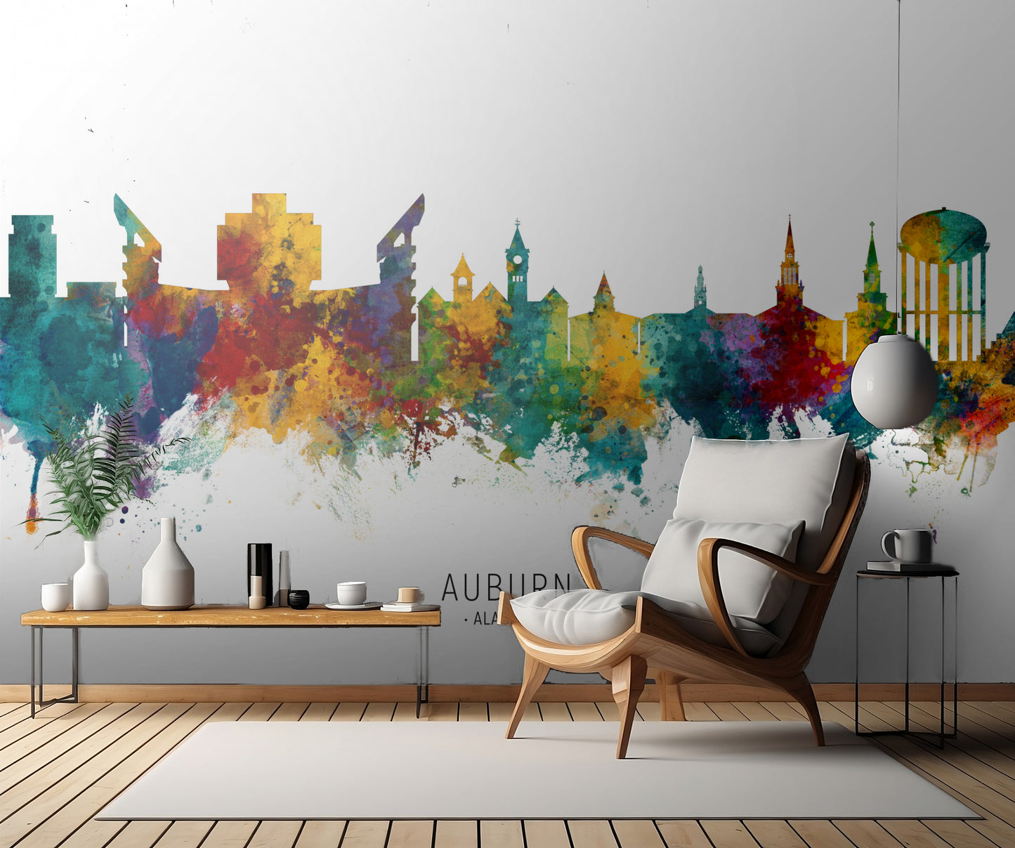 Auburn Alabama Skyline fototapet