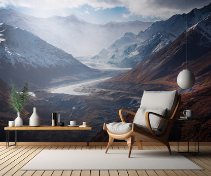 Alaska fall to winter fototapet