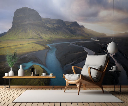 A Dramatic Evening in Iceland fototapet