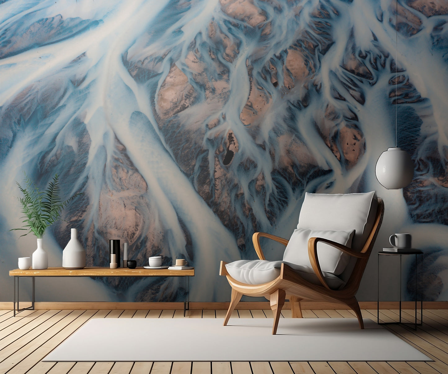 The glacier rivers of Iceland fototapet