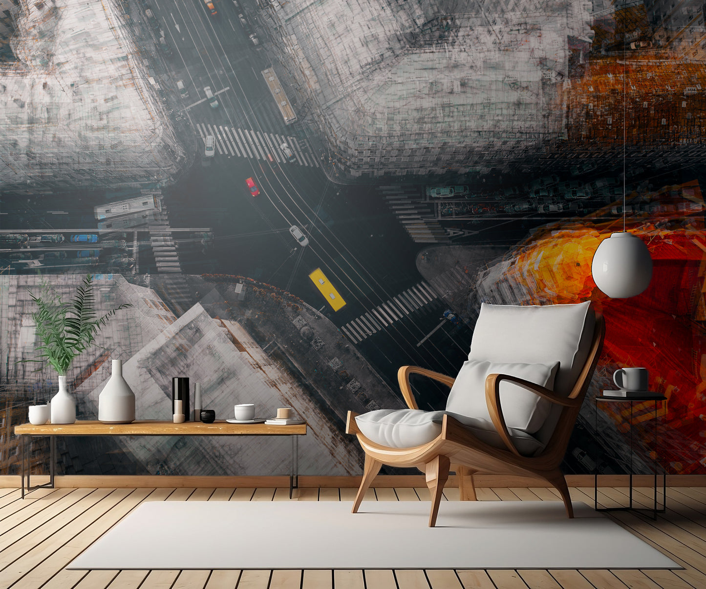 Moscow crossroad fototapet