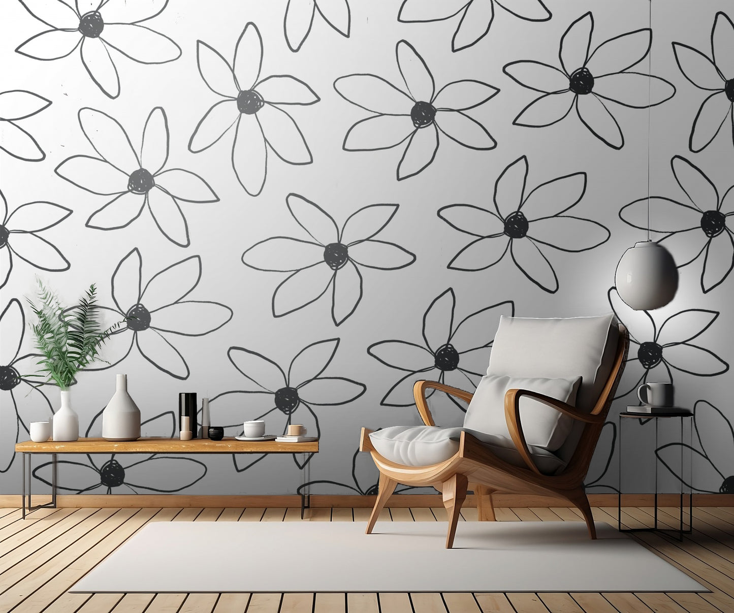 Airy Flowers No 3 fototapet