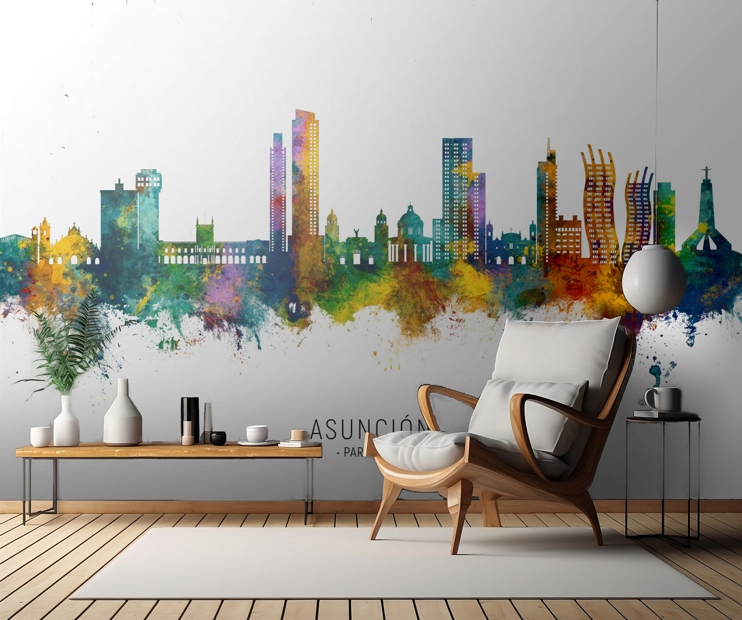 Asunción Paraguay Skyline fototapet