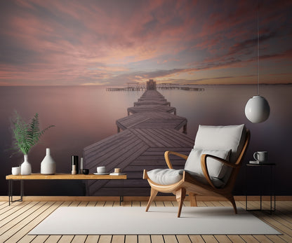 Amanecer en el balneario fototapet