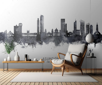 Asunción Paraguay Skyline fototapet