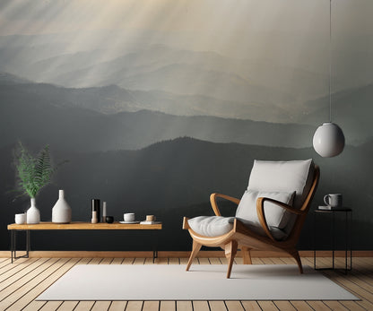 Raining light fototapet