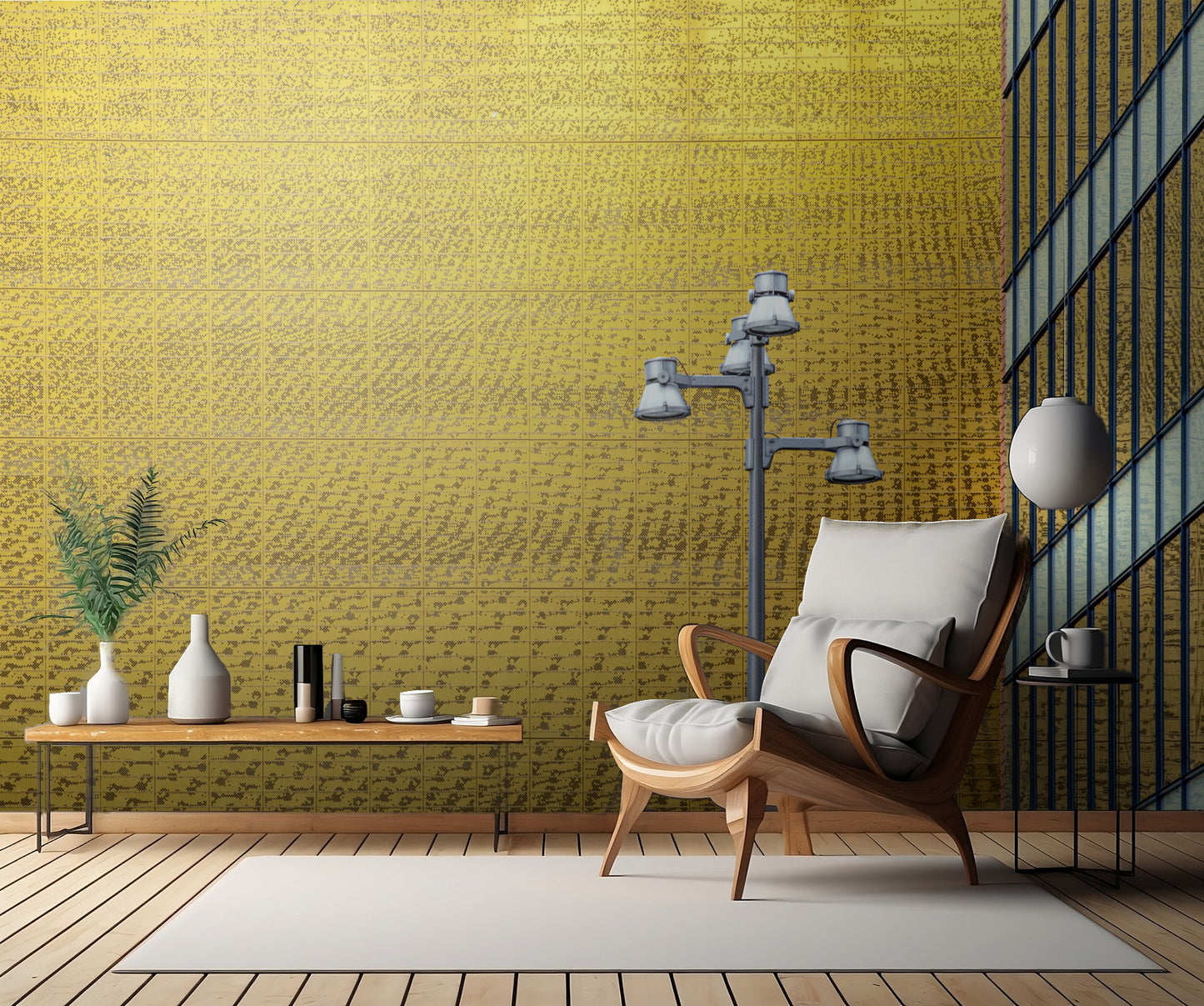 wall of gold fototapet