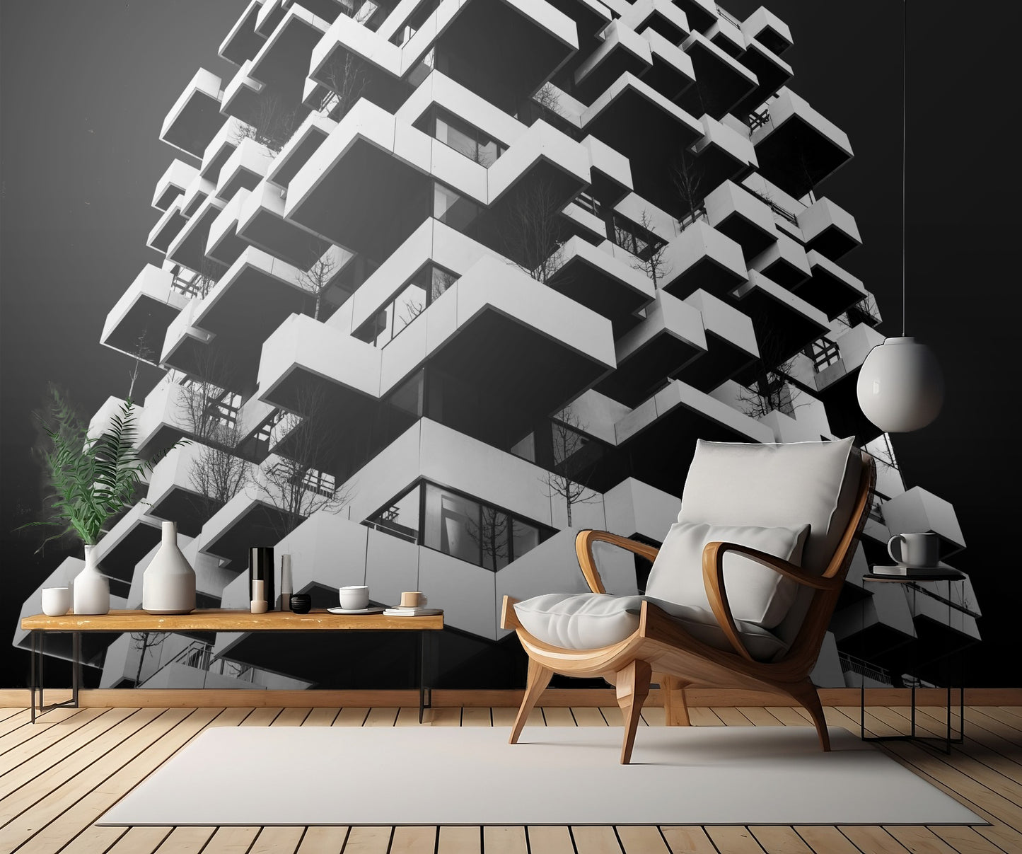 Tower of balconies fototapet