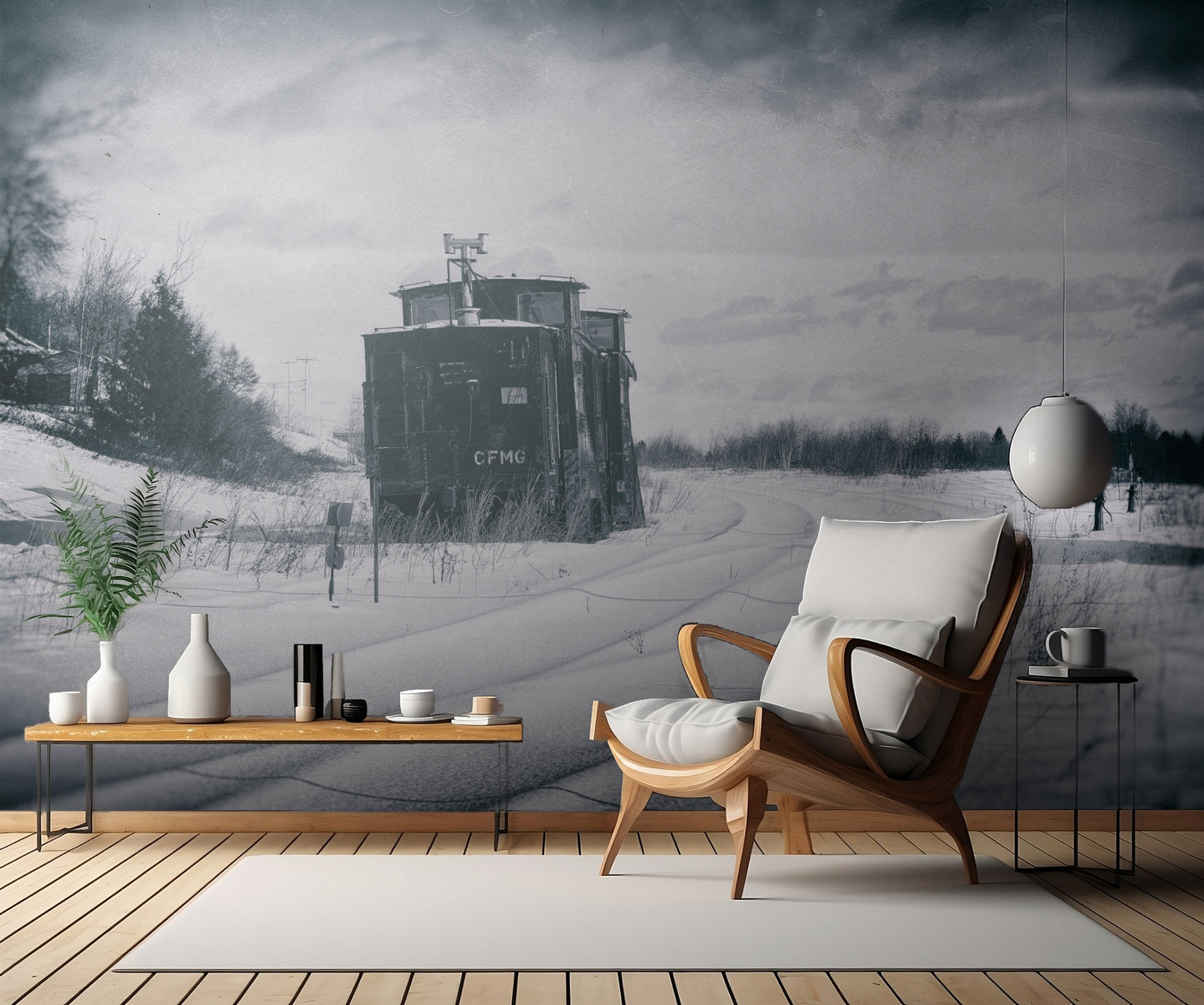 A train to nowhere fototapet