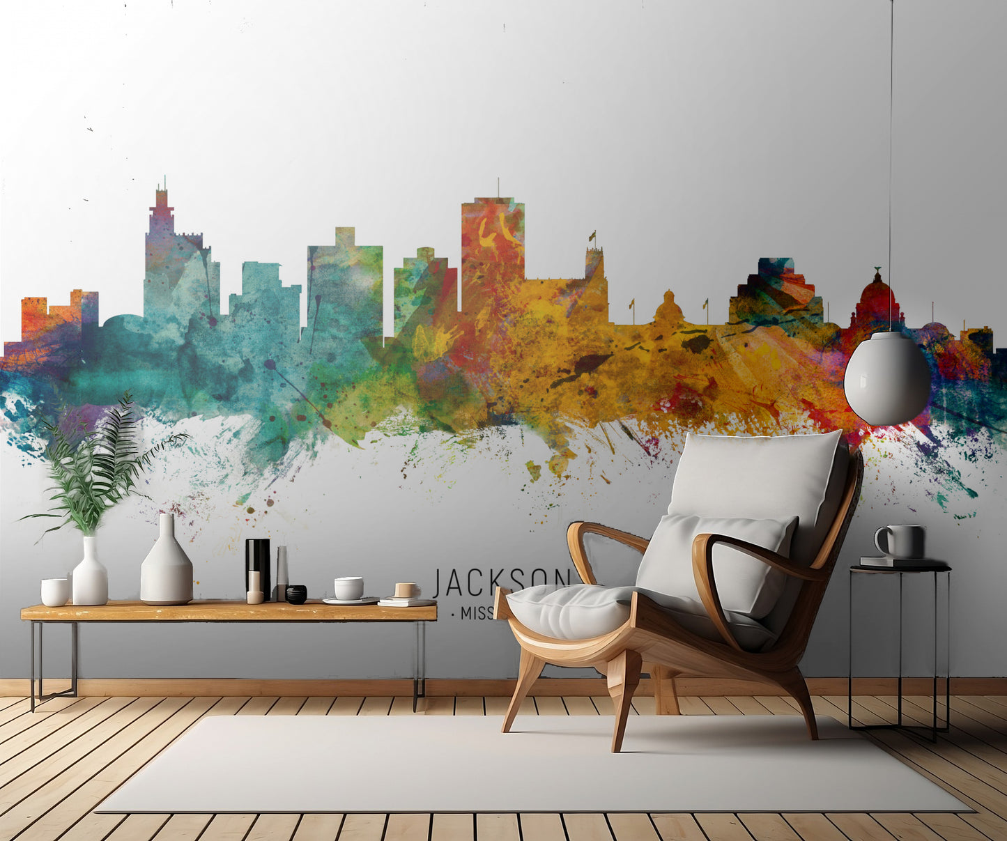 Jackson Mississippi Skyline fototapet