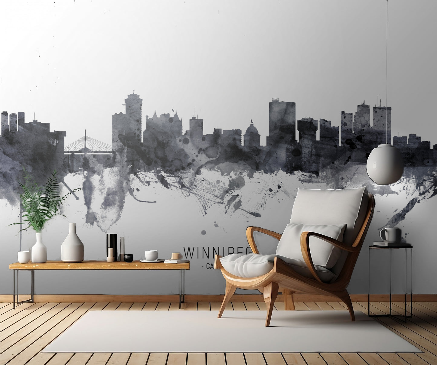 Winnipeg Canada Skyline fototapet