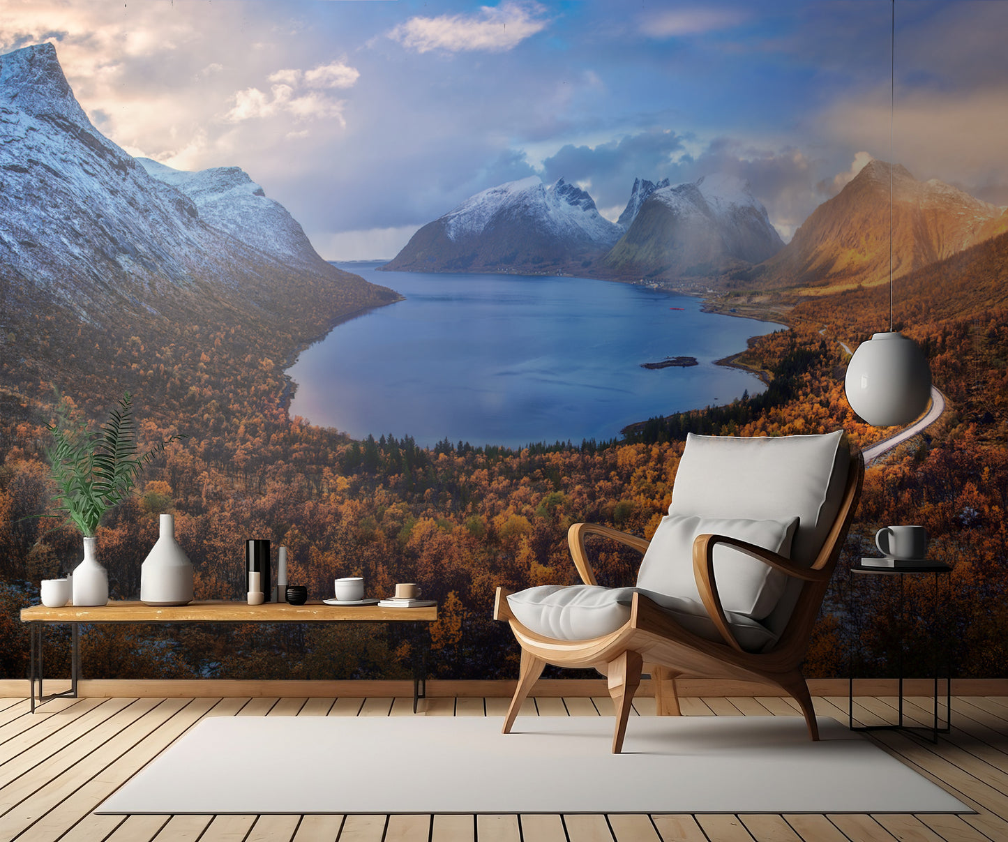 Autumn in Senja fototapet