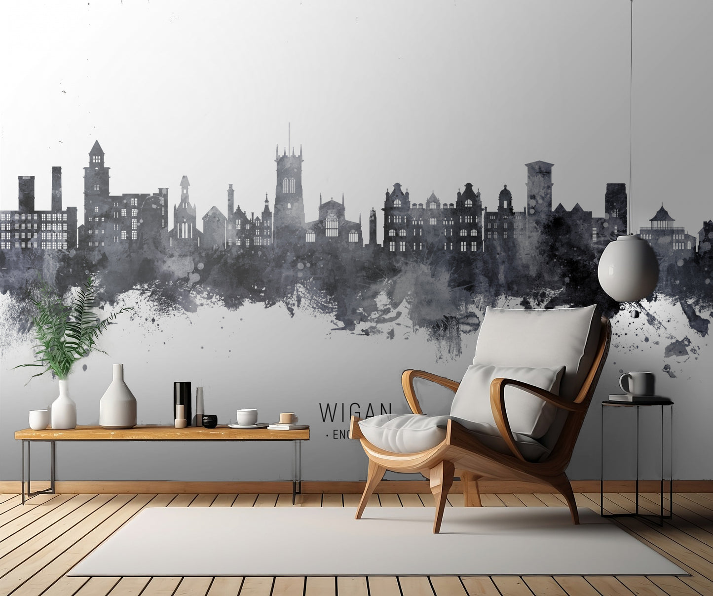 Wigan England Skyline fototapet