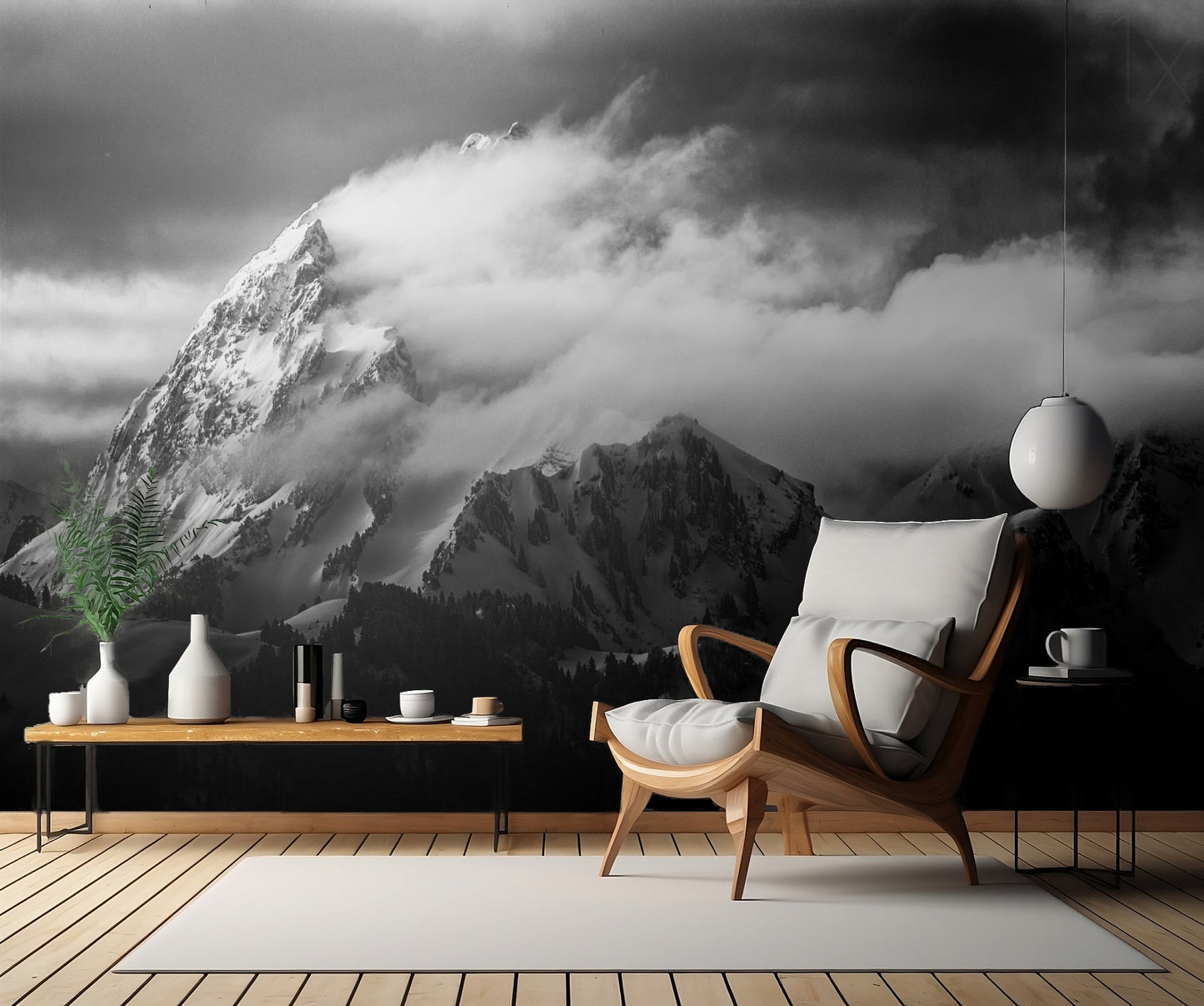 Rock and wind fototapet