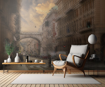 Via XX Settembre @ Genoa fototapet