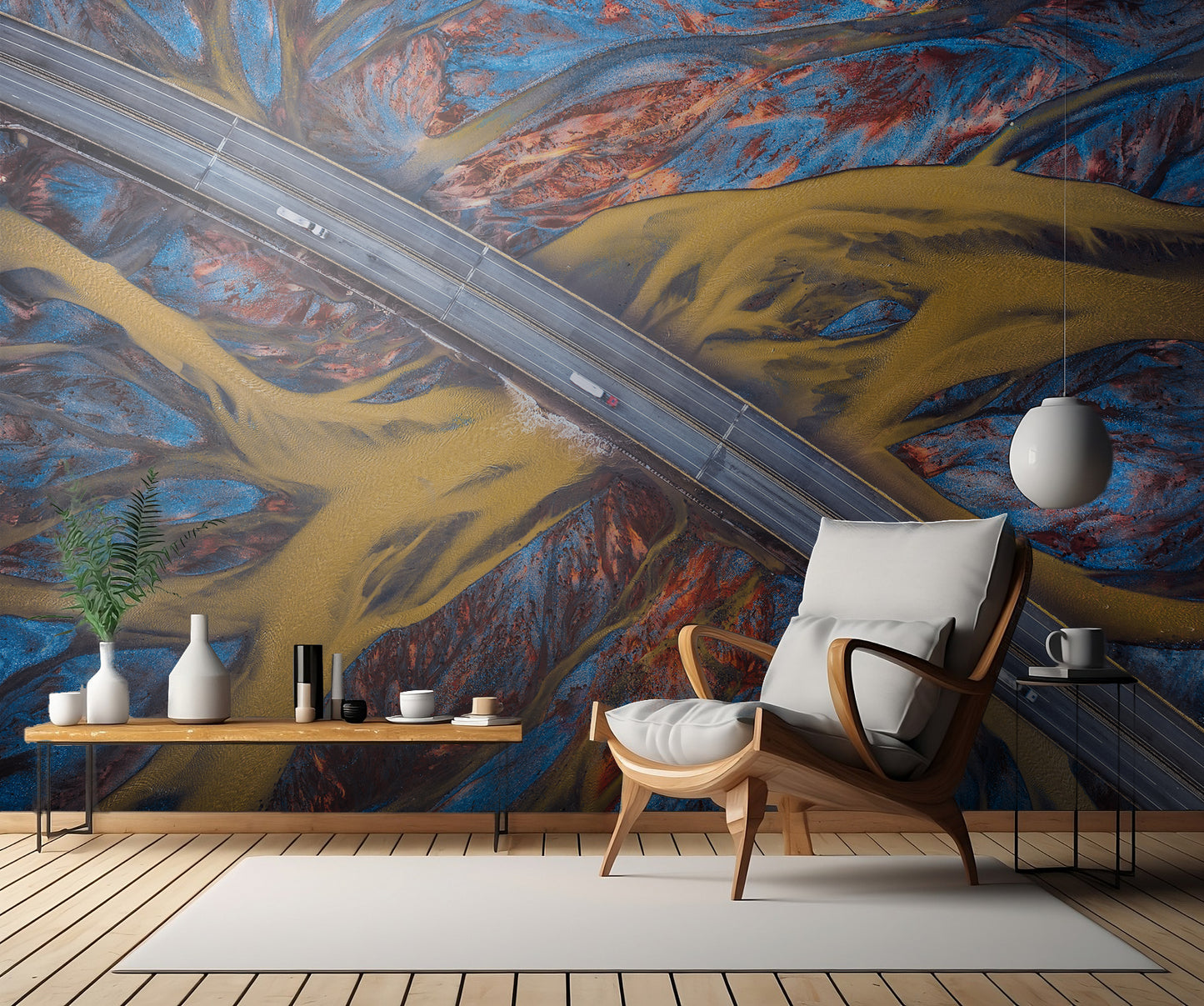 Above the Colorful River fototapet