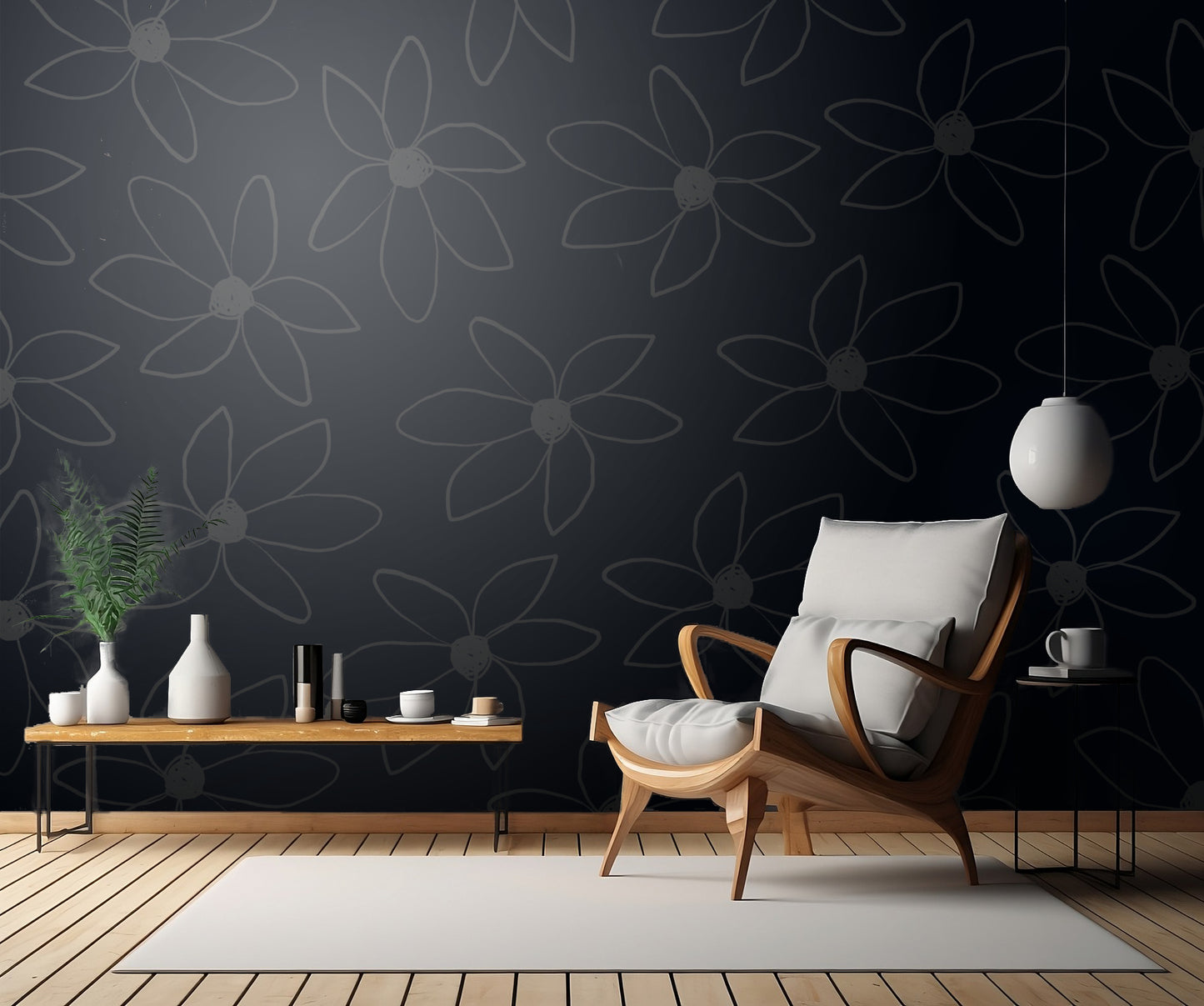 Airy Flowers No 2 fototapet