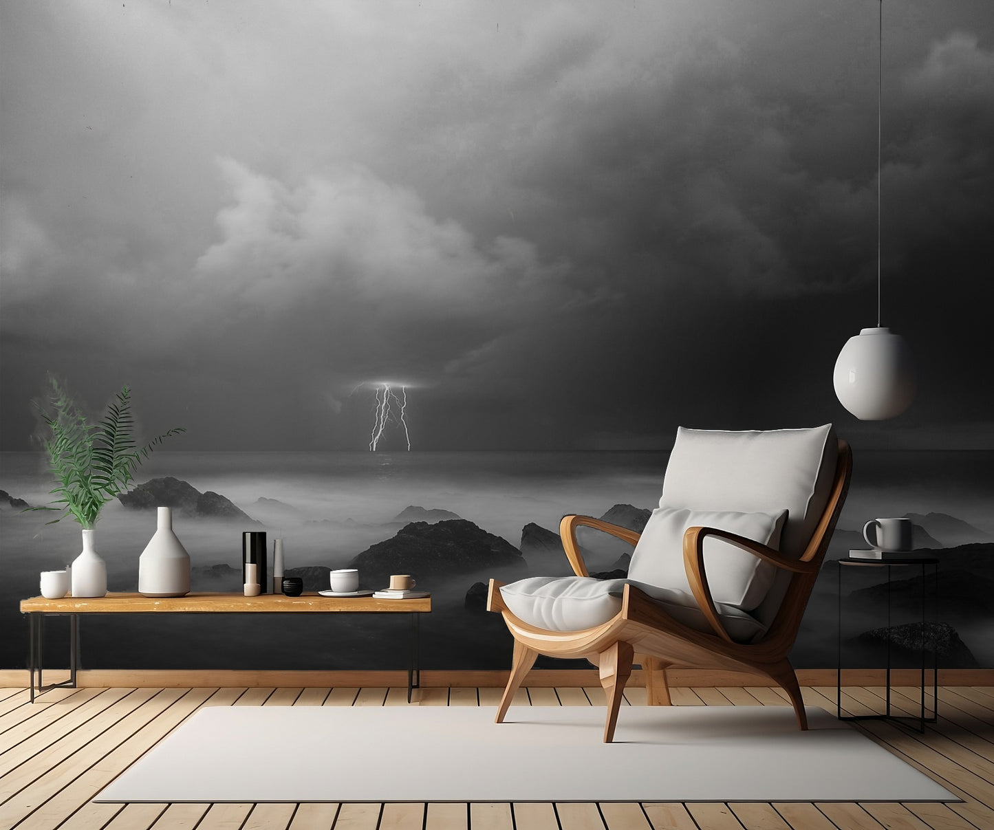 A lume di fulmini fototapet