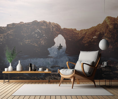 0004 Manipulation fototapet