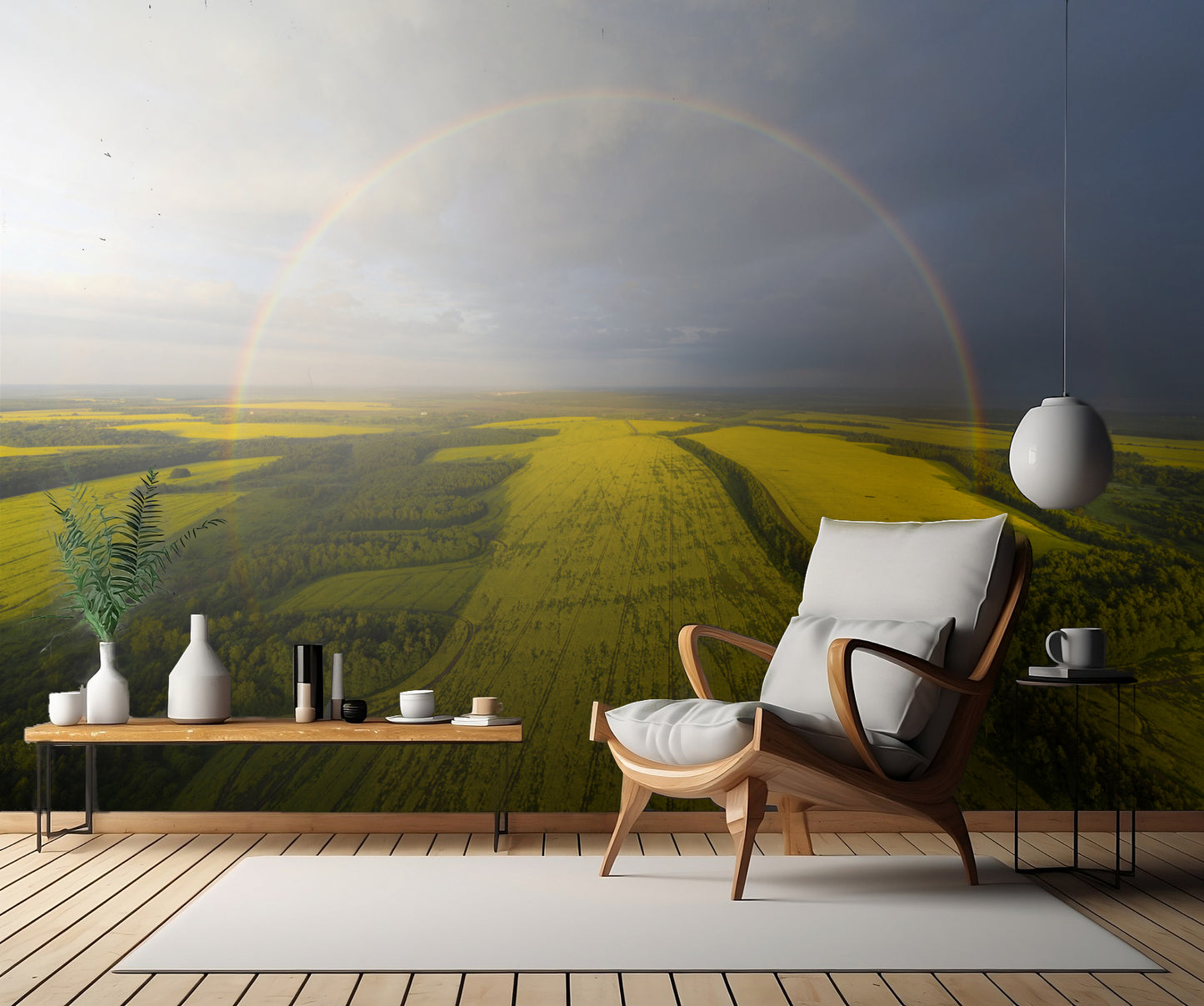 An exotic look at the rainbow fototapet