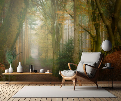 Following Fog fototapet