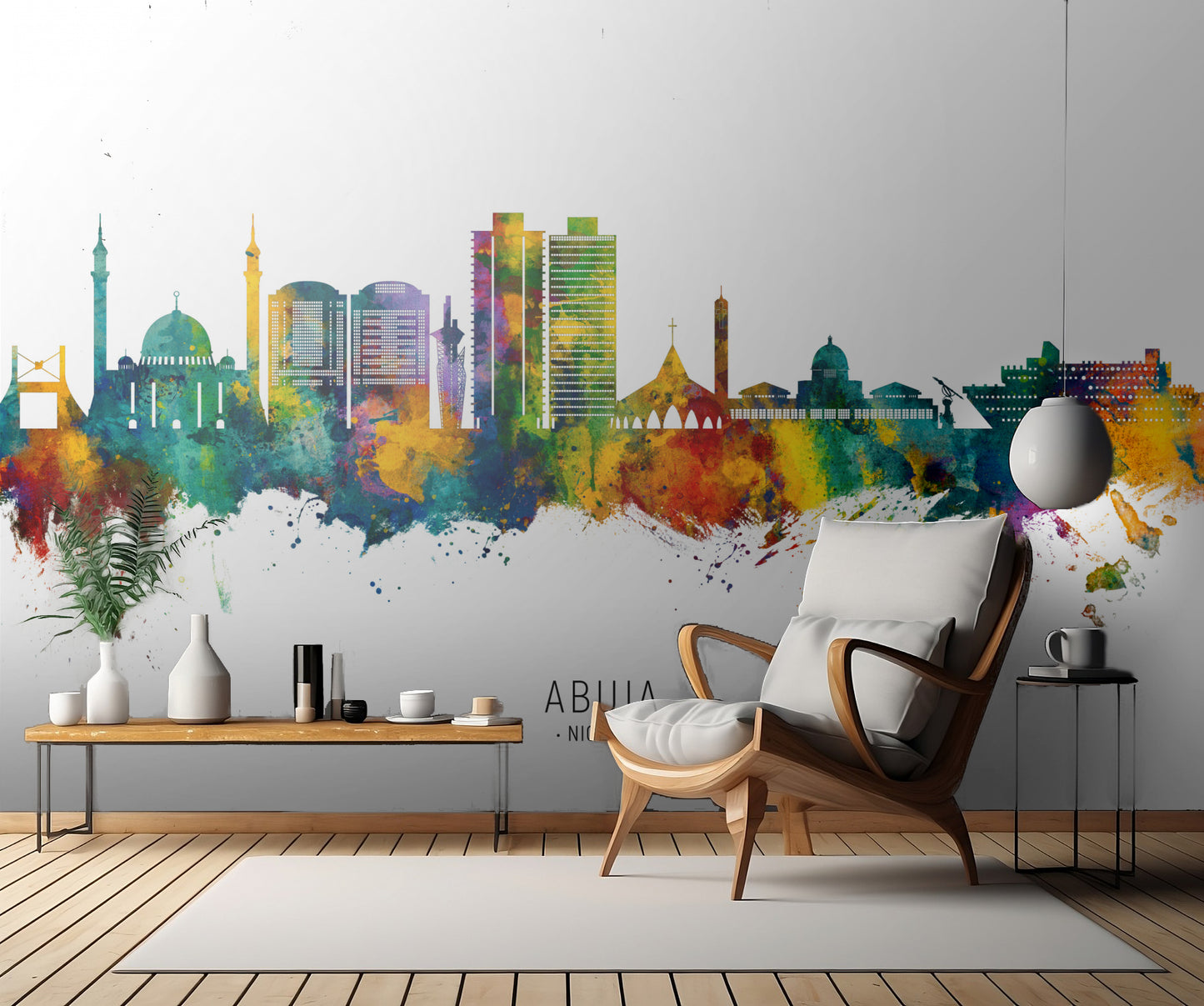 Abuja Nigeria Skyline fototapet