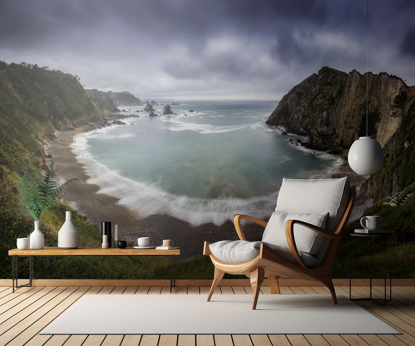 The wink of the sea to the Camino de Santiago fototapet