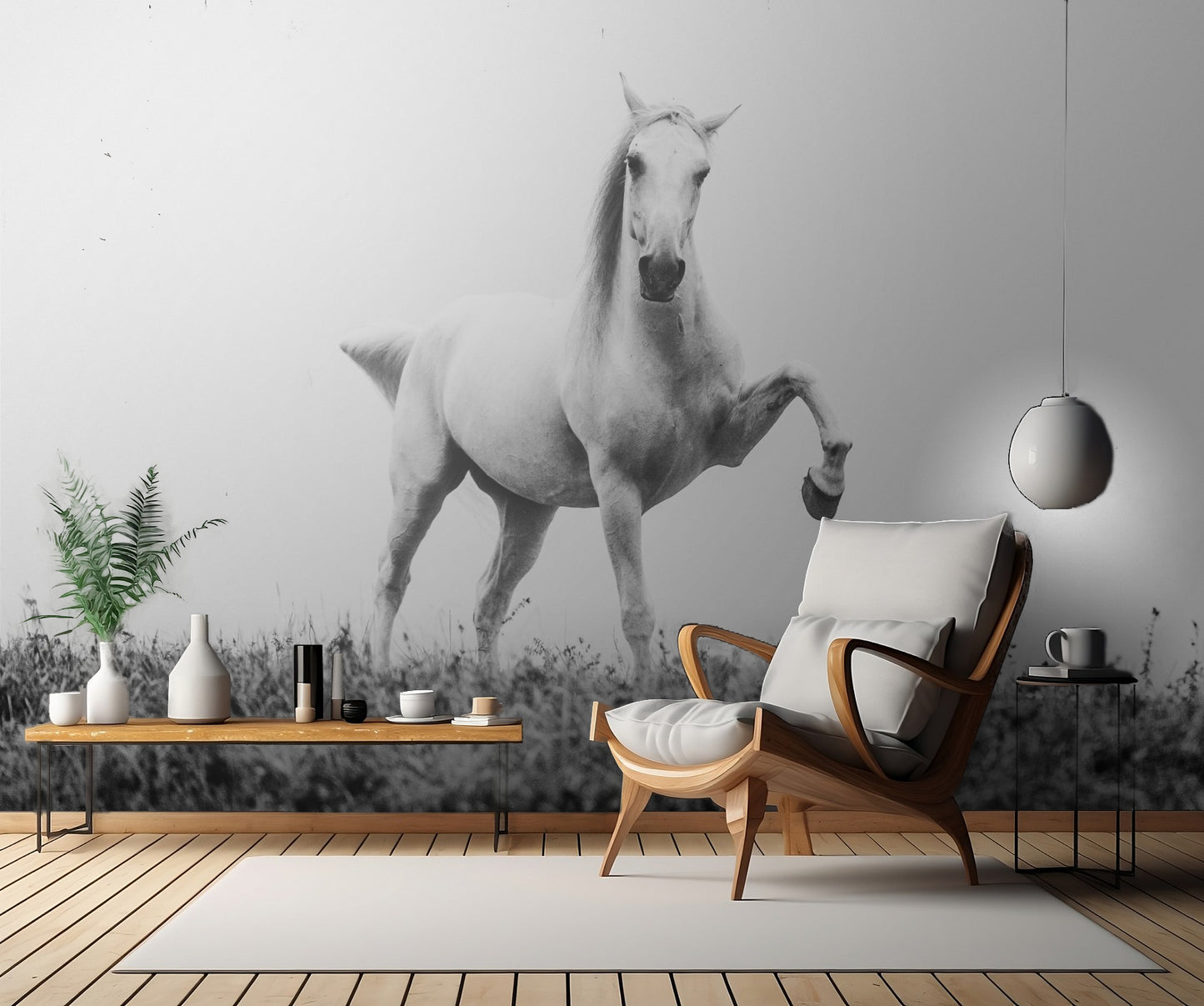 a short story about white beauty fototapet