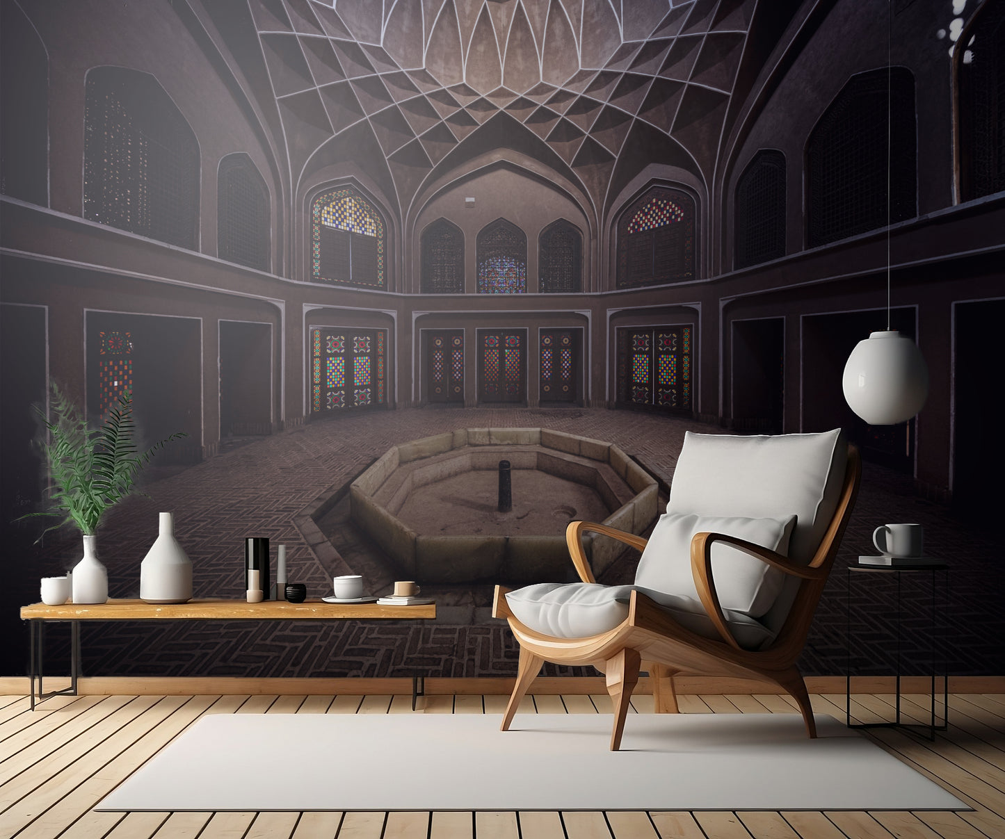 Wind tower of Yazd fototapet