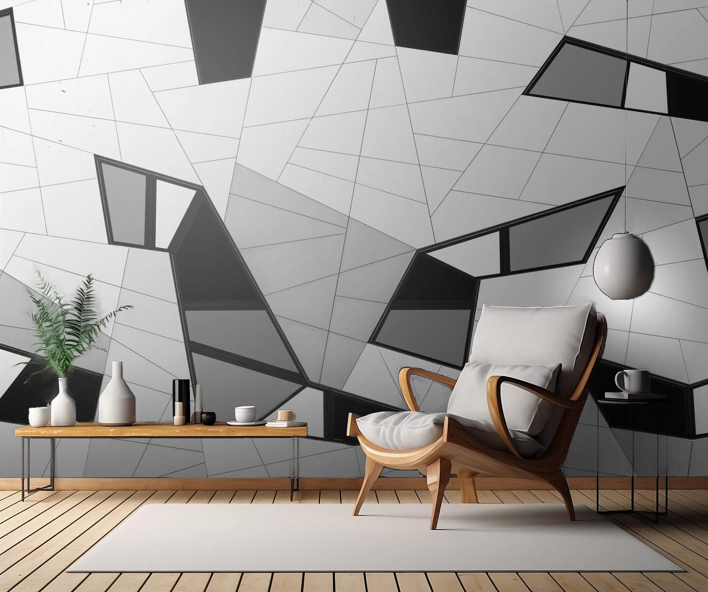 Puzzle of lines fototapet