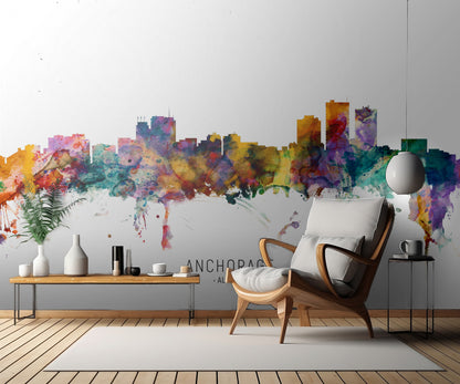 Anchorage Alaska Skyline fototapet