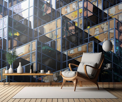 Impressionist Cube fototapet