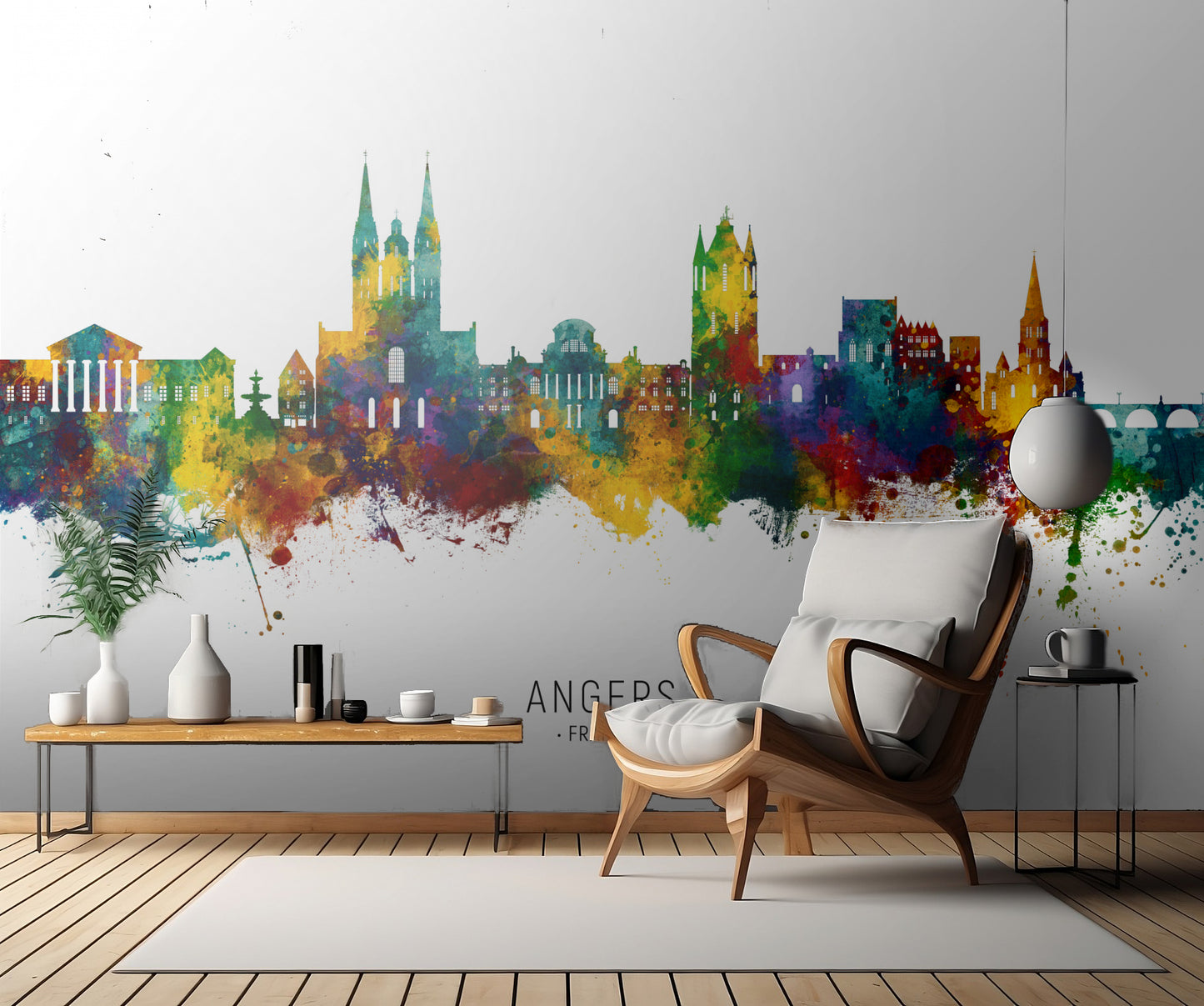 Angers France Skyline fototapet