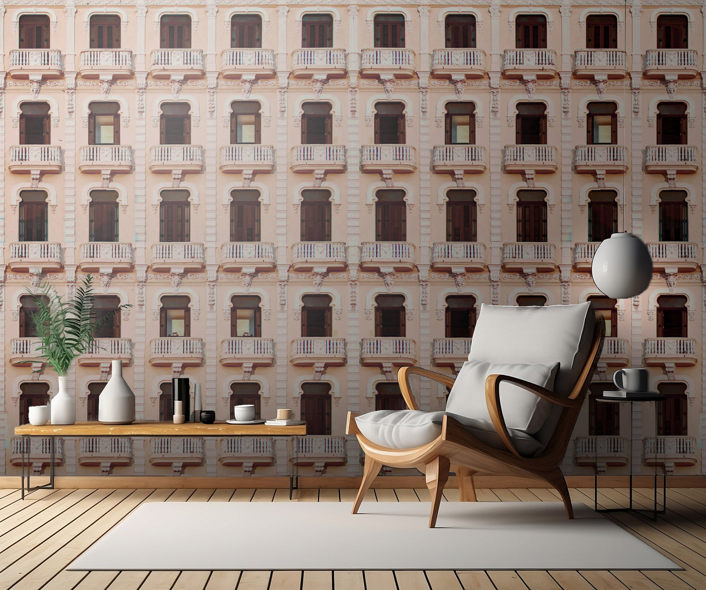 Windows and balconies fototapet