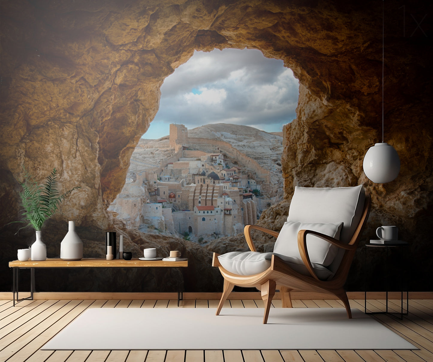 A hole in the wall fototapet