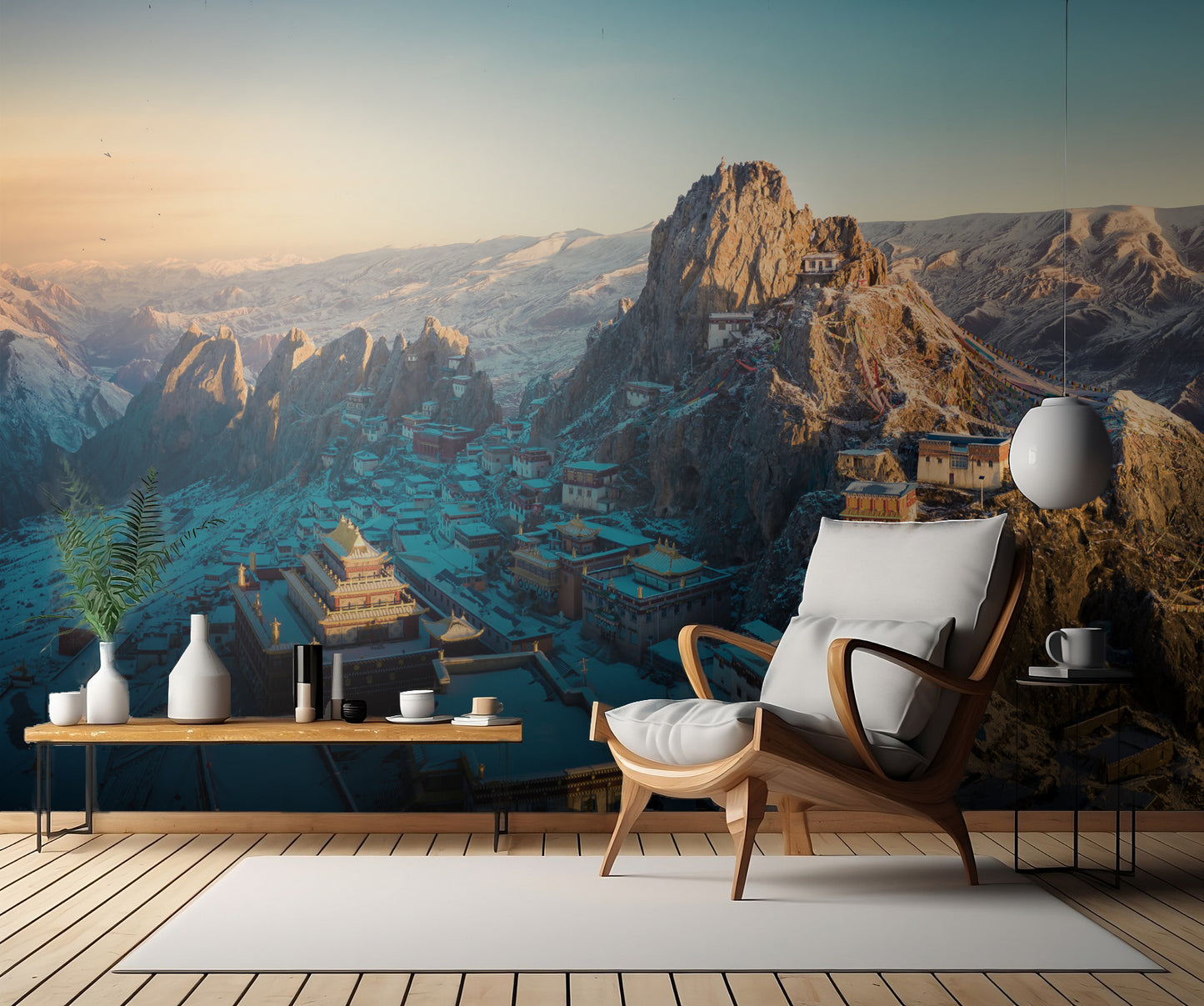 Tibetan temple 《崷崒孜珠》 fototapet