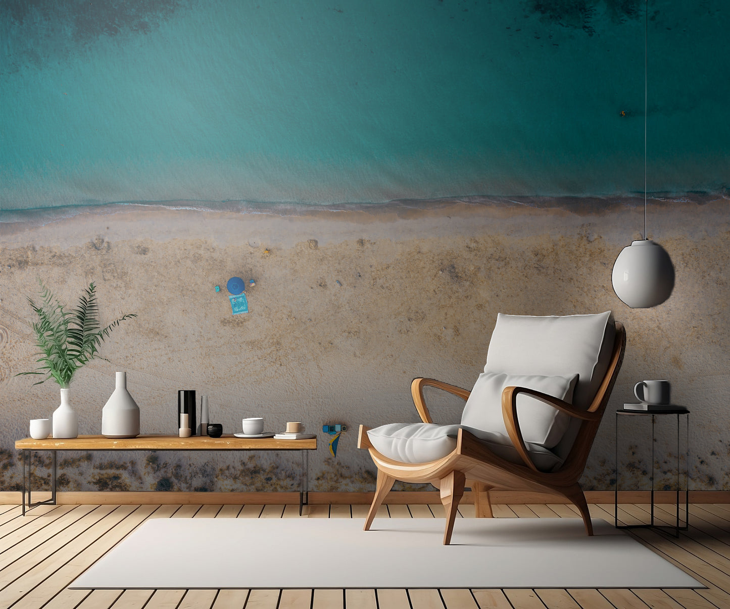 a day at the beach fototapet