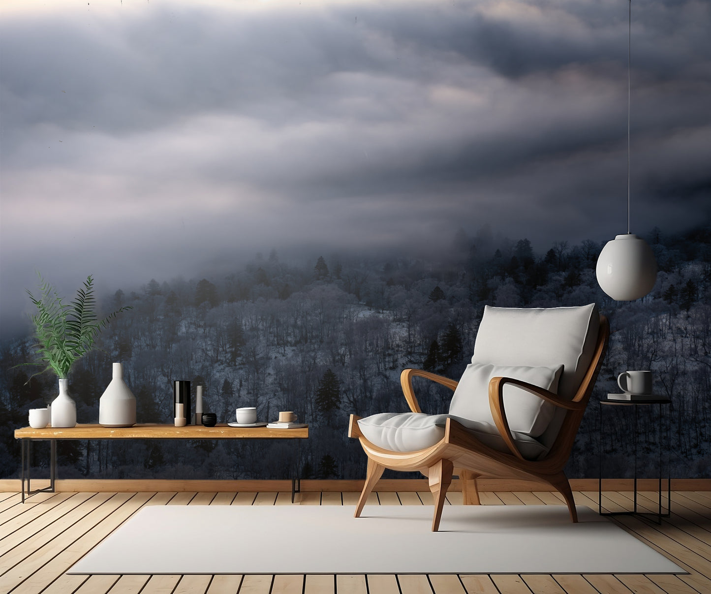 Attacking clouds. fototapet