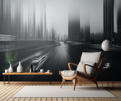 Acceleration - Monochrome fototapet