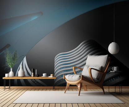 ... blue roof fototapet