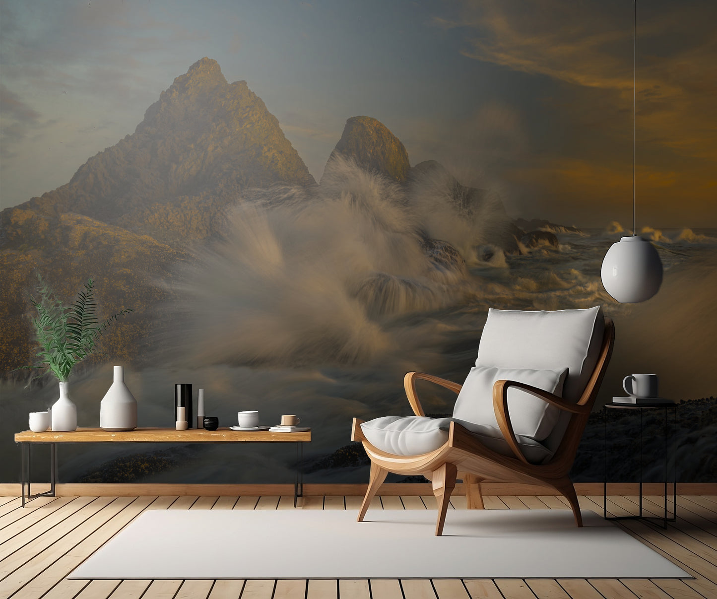 Crashing and Surging fototapet