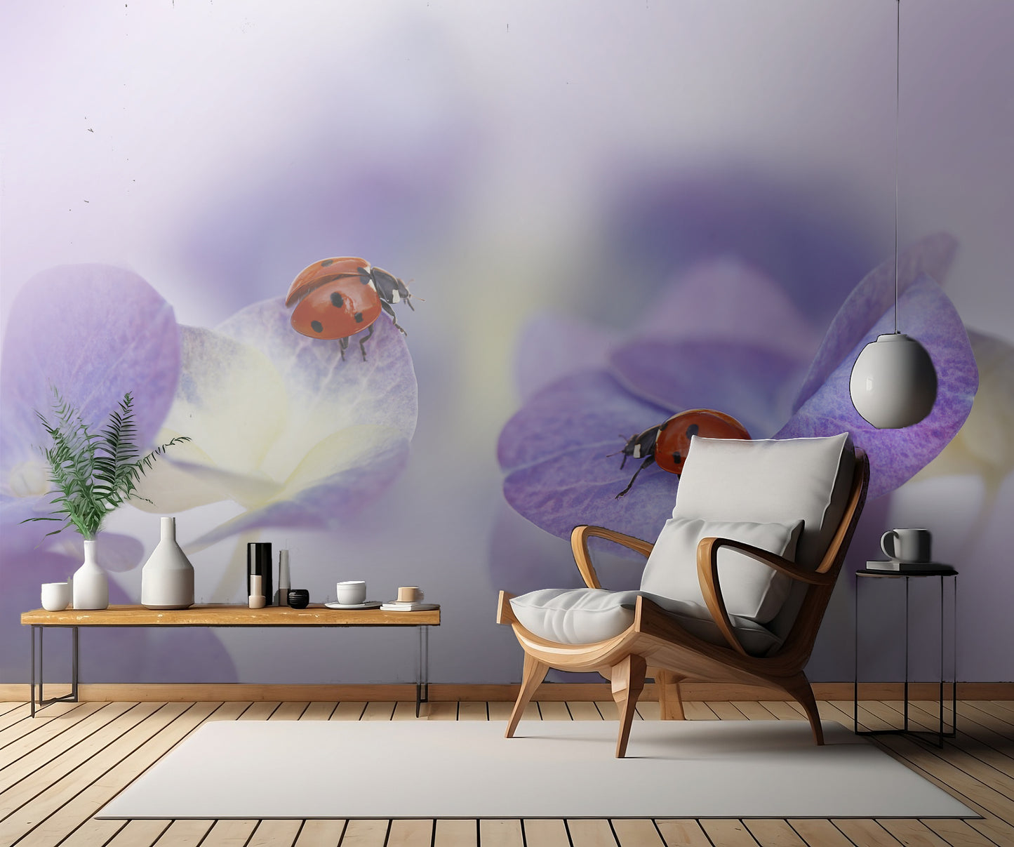 Red and purple fototapet