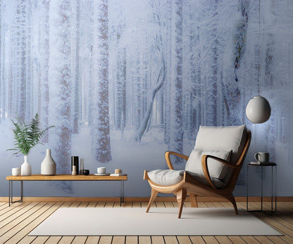 Winter forest fototapet