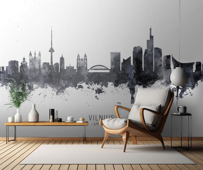 Vilnius Lithuania Skyline fototapet