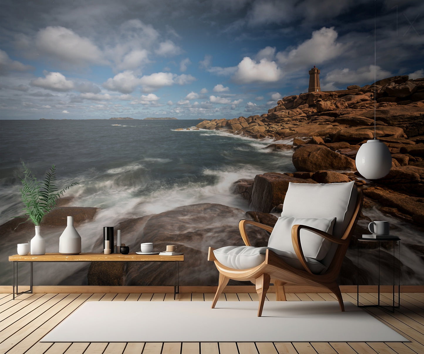 Le phare de Ploumanac'h fototapet